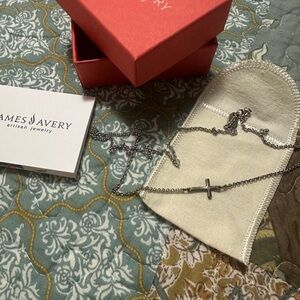 James Avery Silver Cross Necklace